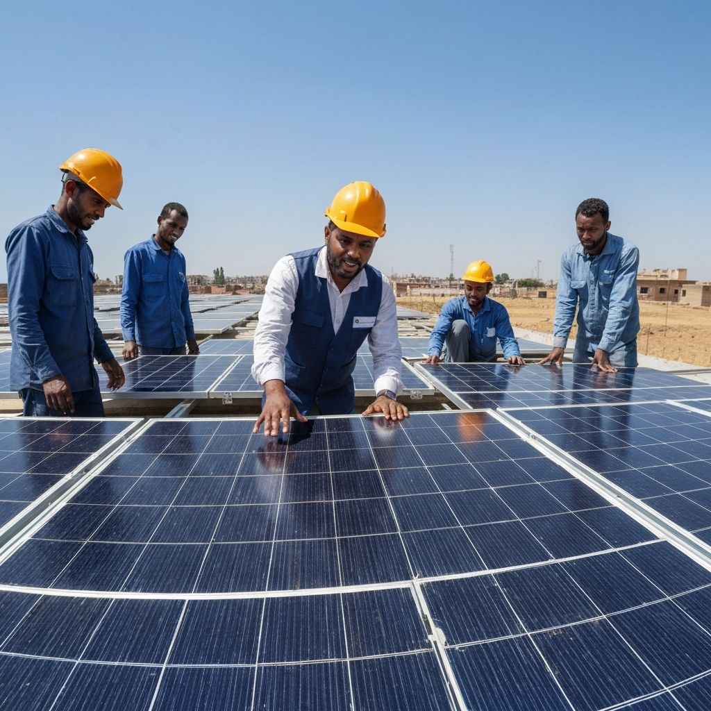 ERG team working on renewable energy project